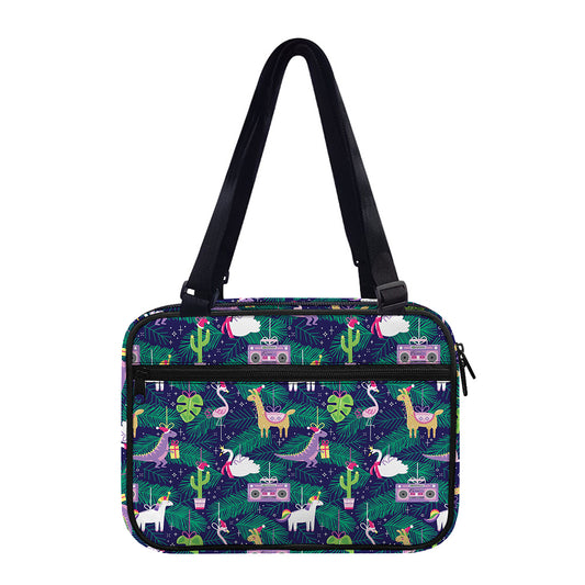 Funny Christmas Decoration Pattern Print Double Strap Bible Bag