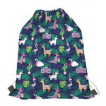 Funny Christmas Decoration Pattern Print Drawstring Bag