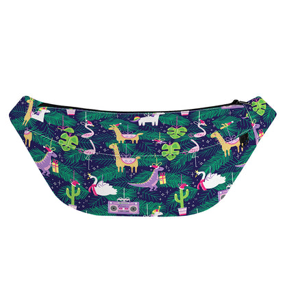Funny Christmas Decoration Pattern Print Fanny Pack