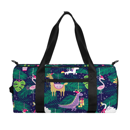 Funny Christmas Decoration Pattern Print Gym Bag