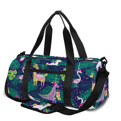 Funny Christmas Decoration Pattern Print Gym Bag