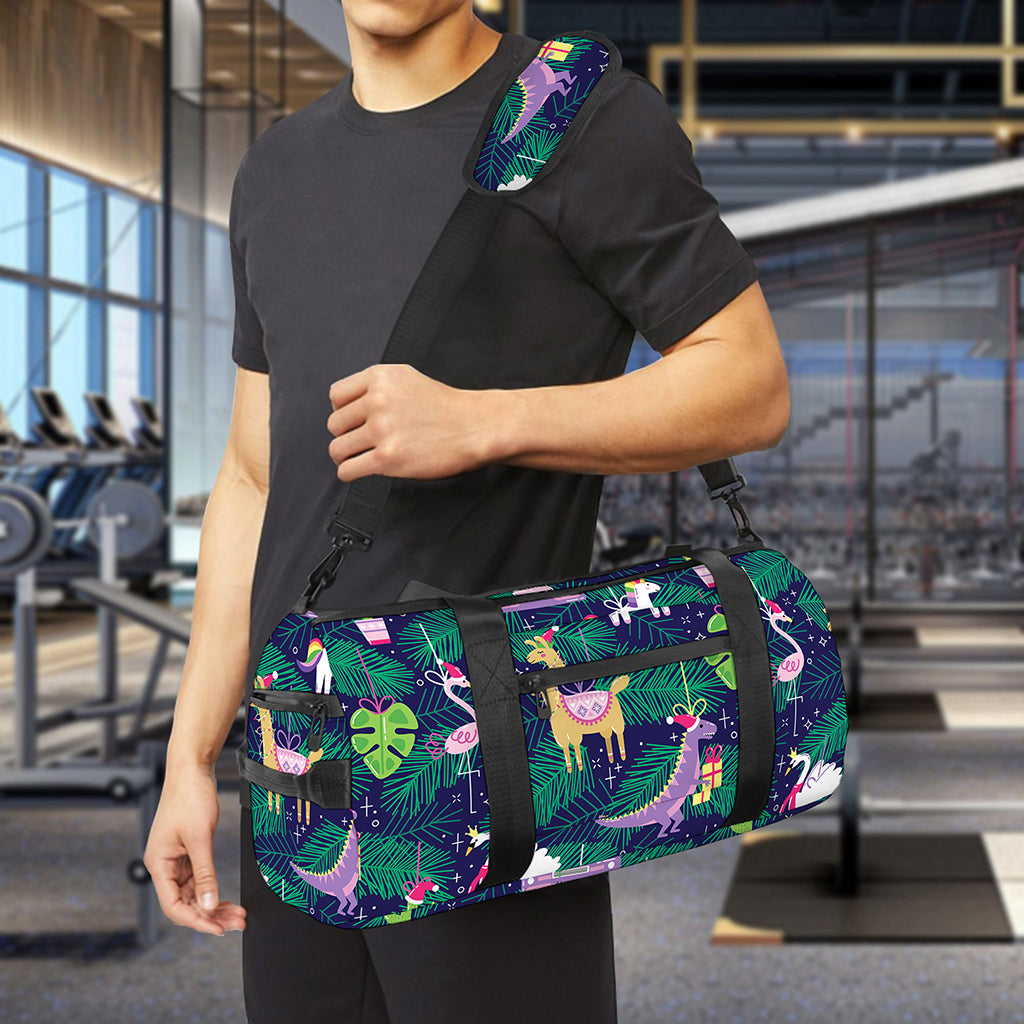 Funny Christmas Decoration Pattern Print Gym Bag