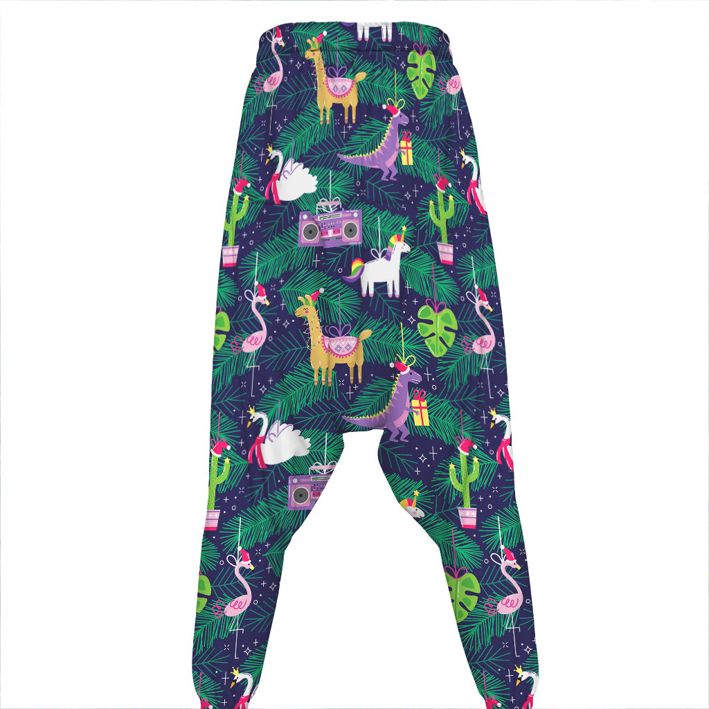 Funny Christmas Decoration Pattern Print Hammer Pants