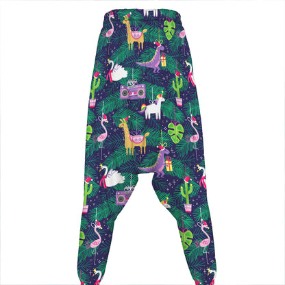 Funny Christmas Decoration Pattern Print Hammer Pants