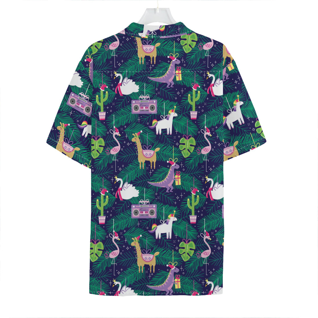 Funny Christmas Decoration Pattern Print Hawaiian Shirt