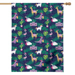 Funny Christmas Decoration Pattern Print House Flag