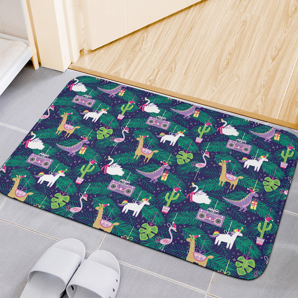 Funny Christmas Decoration Pattern Print Indoor Door Mat