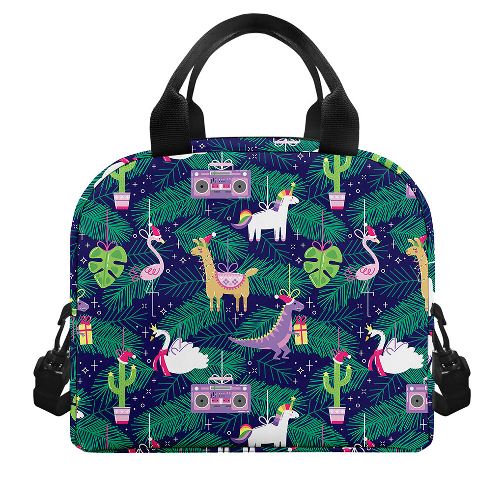 Funny Christmas Decoration Pattern Print Insulated Lunch Bag