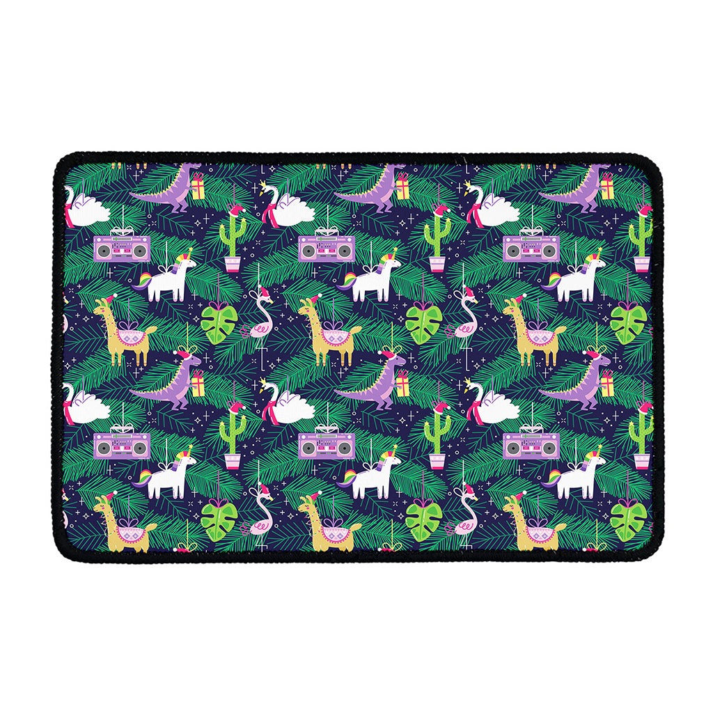 Funny Christmas Decoration Pattern Print Kitchen Mat