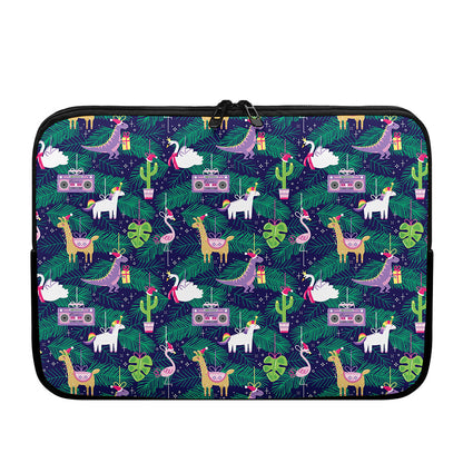 Funny Christmas Decoration Pattern Print Laptop Sleeve