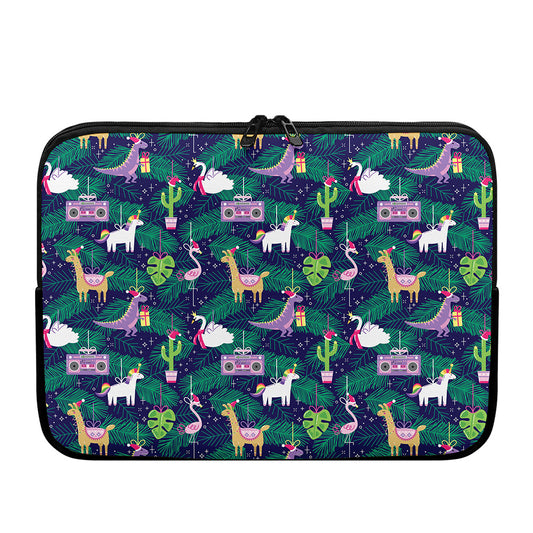 Funny Christmas Decoration Pattern Print Laptop Sleeve
