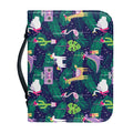 Funny Christmas Decoration Pattern Print Leather Bible Cover