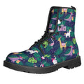 Funny Christmas Decoration Pattern Print Lace-Up Boots