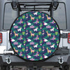 Funny Christmas Decoration Pattern Print Leather Spare Tire Cover