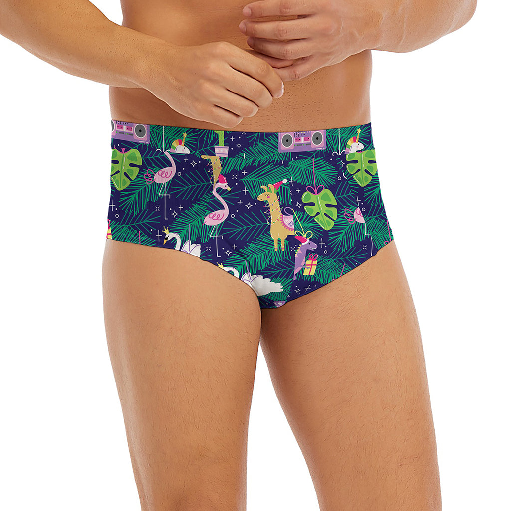 Funny Christmas Decoration Pattern Print Men's Briefs