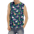 Funny Christmas Decoration Pattern Print Men's Fitness Tank Top