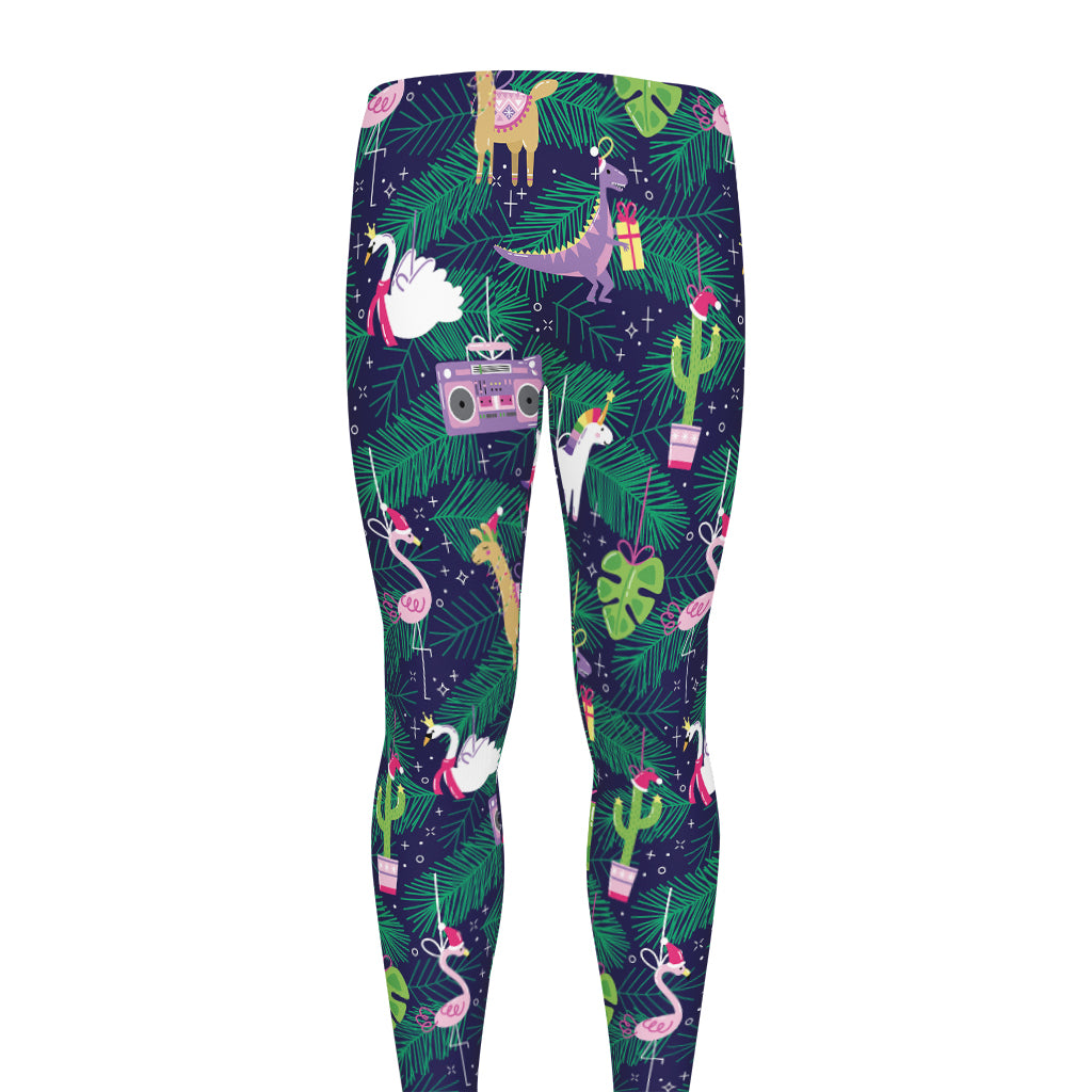 Funny Christmas Decoration Pattern Print Men's leggings