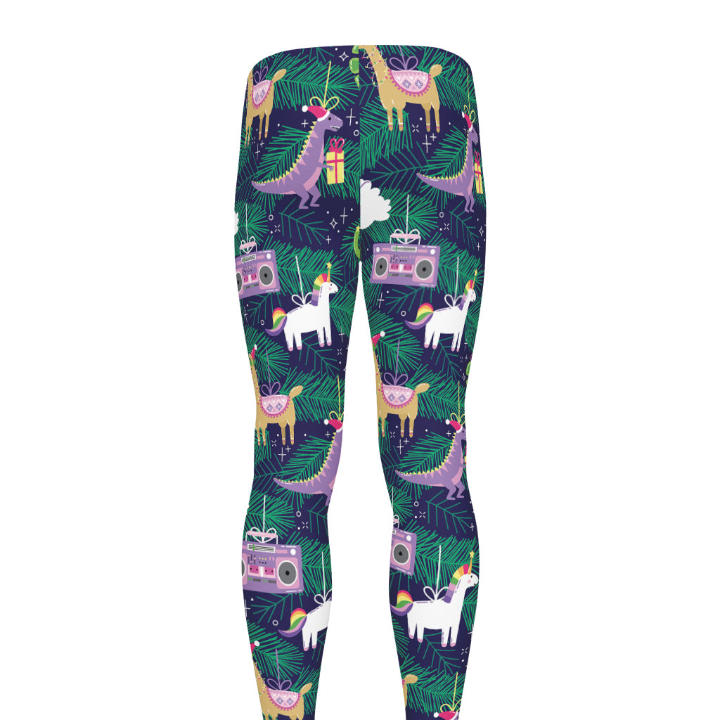 Funny Christmas Decoration Pattern Print Men's leggings
