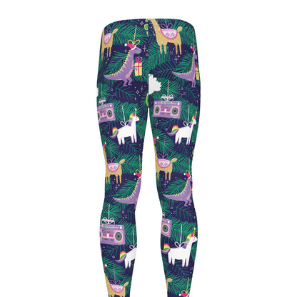 Funny Christmas Decoration Pattern Print Men's leggings