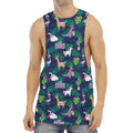 Funny Christmas Decoration Pattern Print Men's Muscle Tank Top