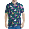 Funny Christmas Decoration Pattern Print Men's Polo Shirt