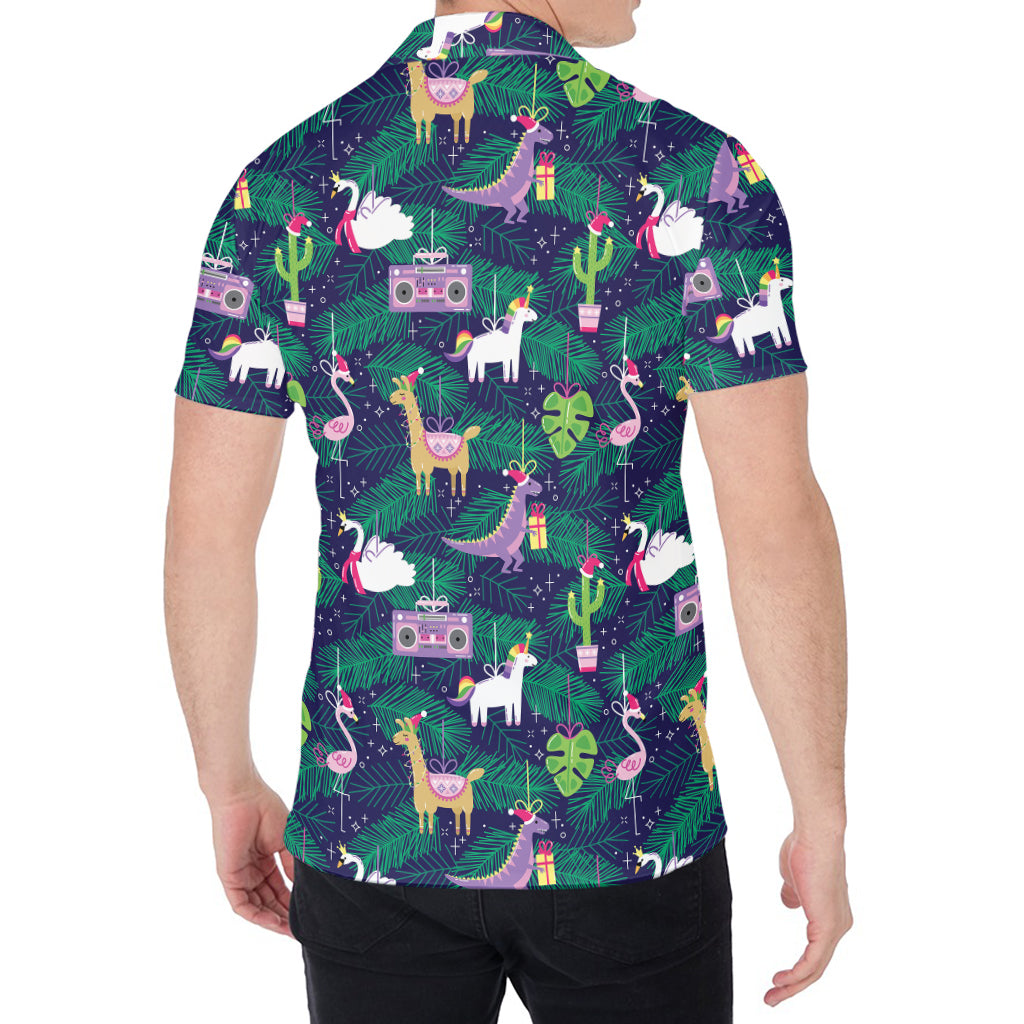 Funny Christmas Decoration Pattern Print Men's Shirt