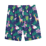 Funny Christmas Decoration Pattern Print Men's Sports Shorts