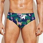 Funny Christmas Decoration Pattern Print Men's Swim Briefs