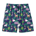 Funny Christmas Decoration Pattern Print Men's Swim Trunks