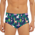 Funny Christmas Decoration Pattern Print Men's Triangle Swim Briefs