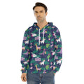 Funny Christmas Decoration Pattern Print Men's Velvet Pullover Hoodie
