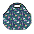 Funny Christmas Decoration Pattern Print Neoprene Lunch Bag