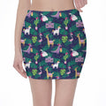 Funny Christmas Decoration Pattern Print Pencil Mini Skirt