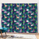 Funny Christmas Decoration Pattern Print Pencil Pleat Curtains