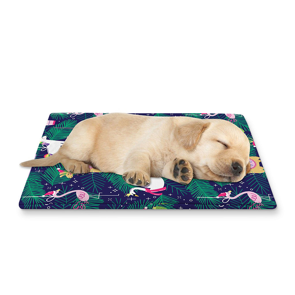 Funny Christmas Decoration Pattern Print Pet Cooling Mat Cover