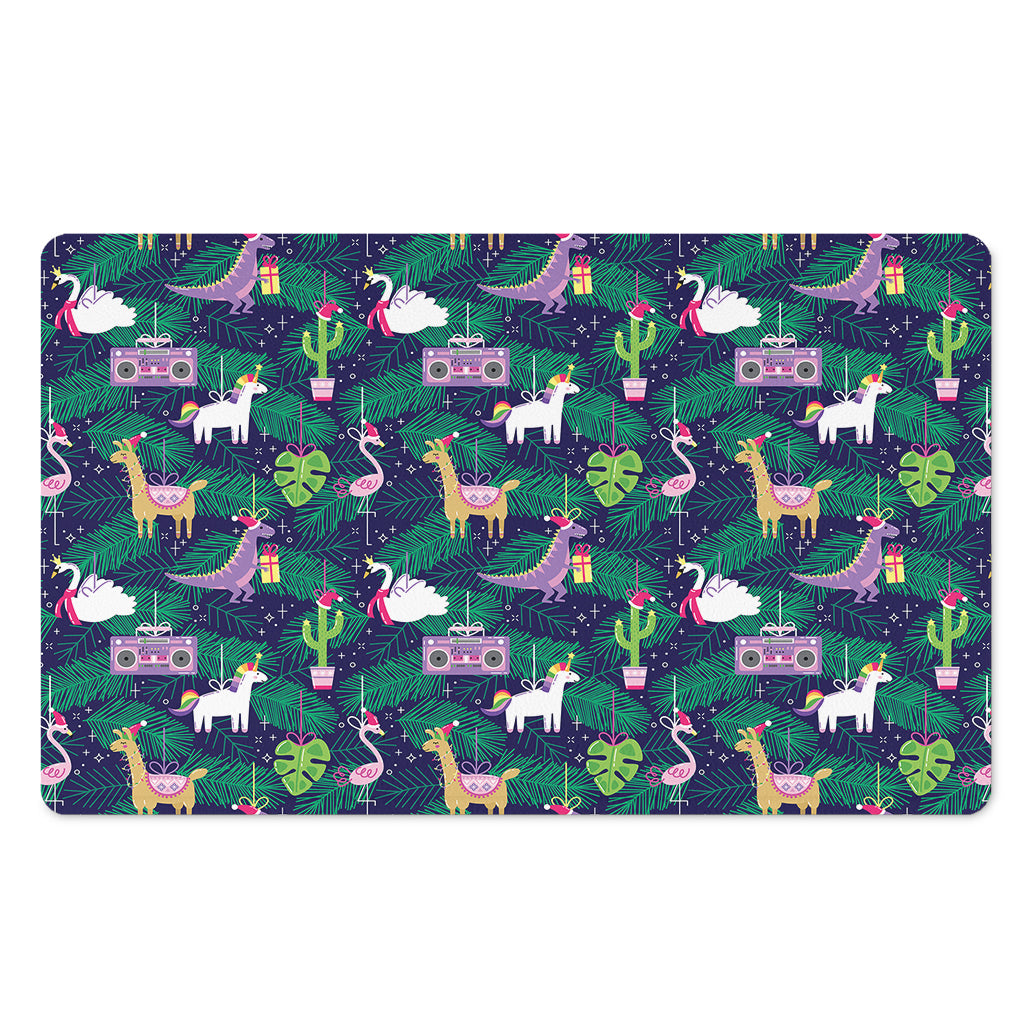 Funny Christmas Decoration Pattern Print Polyester Doormat