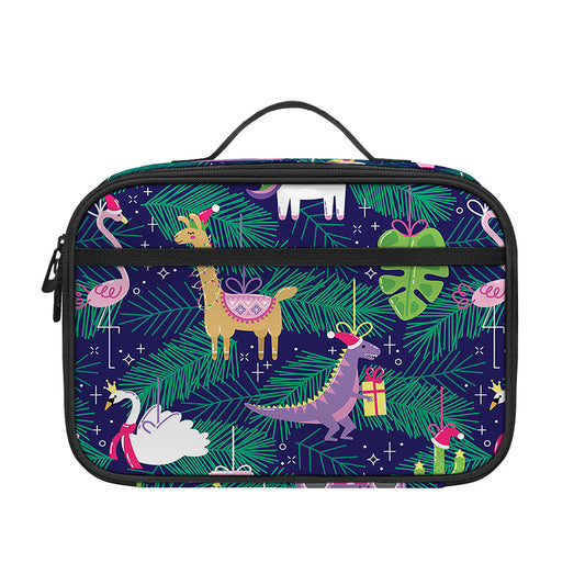 Funny Christmas Decoration Pattern Print Portable Lunch Bag