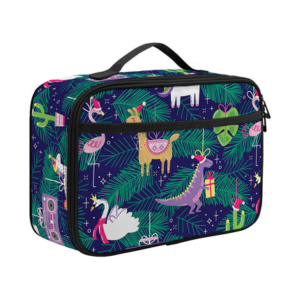 Funny Christmas Decoration Pattern Print Portable Lunch Bag