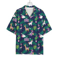 Funny Christmas Decoration Pattern Print Rayon Hawaiian Shirt