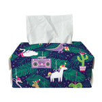 Funny Christmas Decoration Pattern Print Rectangle Tissue Box Cover