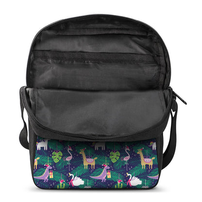 Funny Christmas Decoration Pattern Print Rectangular Crossbody Bag