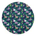 Funny Christmas Decoration Pattern Print Round Blanket