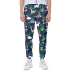 Funny Christmas Decoration Pattern Print Scuba Joggers