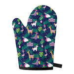 Funny Christmas Decoration Pattern Print Single Oven Mitt