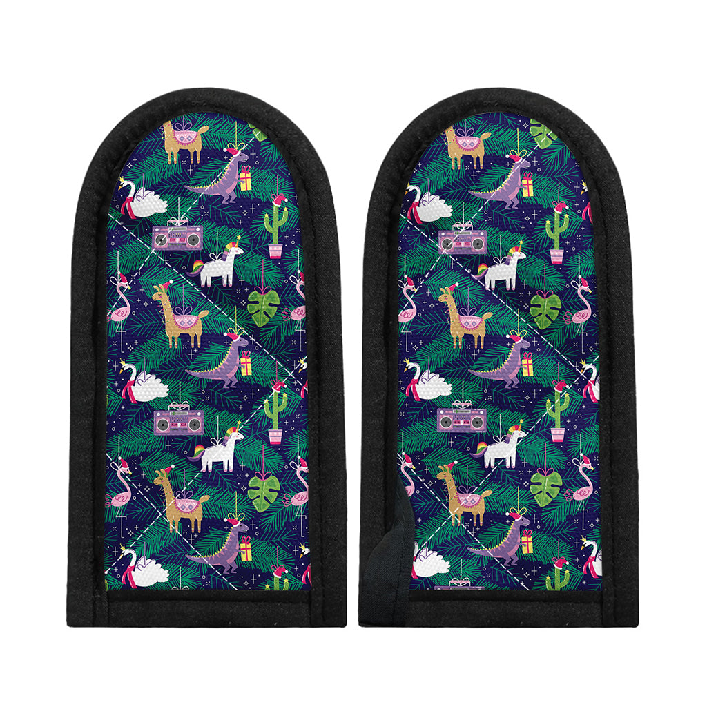Funny Christmas Decoration Pattern Print Skillet Handle Cover