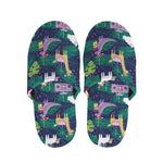 Funny Christmas Decoration Pattern Print Slippers