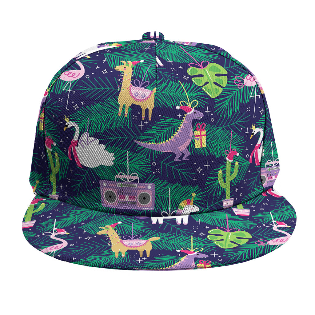 Funny Christmas Decoration Pattern Print Snapback Cap