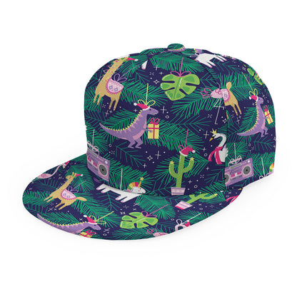 Funny Christmas Decoration Pattern Print Snapback Cap