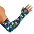 Funny Christmas Decoration Pattern Print Sun Protection Arm Sleeves
