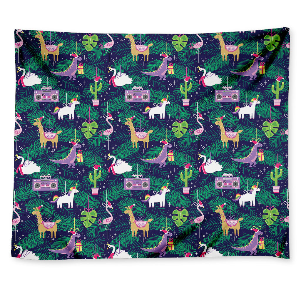 Funny Christmas Decoration Pattern Print Tapestry
